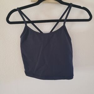 Senita Athletics Dark Blue Ava Crop‎ Top Small